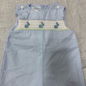 Smocked Boys Easter Romper